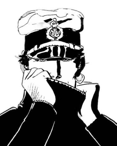 Corto Maltese en caban Corto Maltese en caban