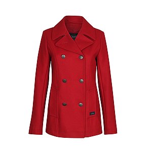 manteau caban rouge