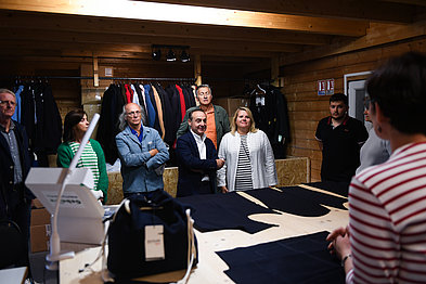 Visite de l'atelier Dalmard Marine lors de l'évènement des 100 ans