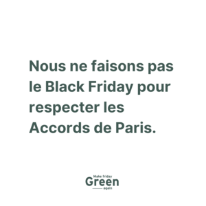 Campagne Make Friday Green Again