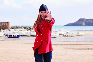 Caban femme rouge Caban femme rouge