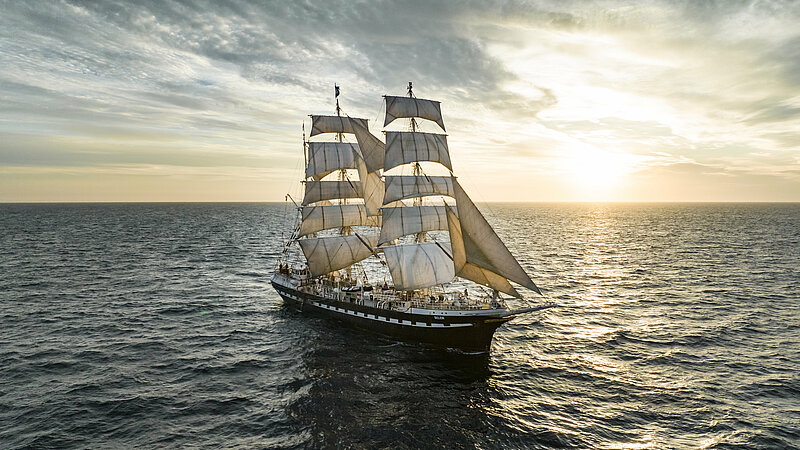 The three-masted Belem