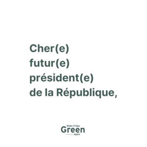 Campagne Make Friday Green Again