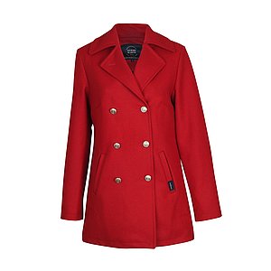 manteau caban rouge