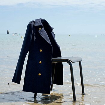 Caban femme drap de laine Dalmard Marine Caban Detroit Or Femme Dalmard Marine