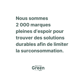 Campagne Make Friday Green Again