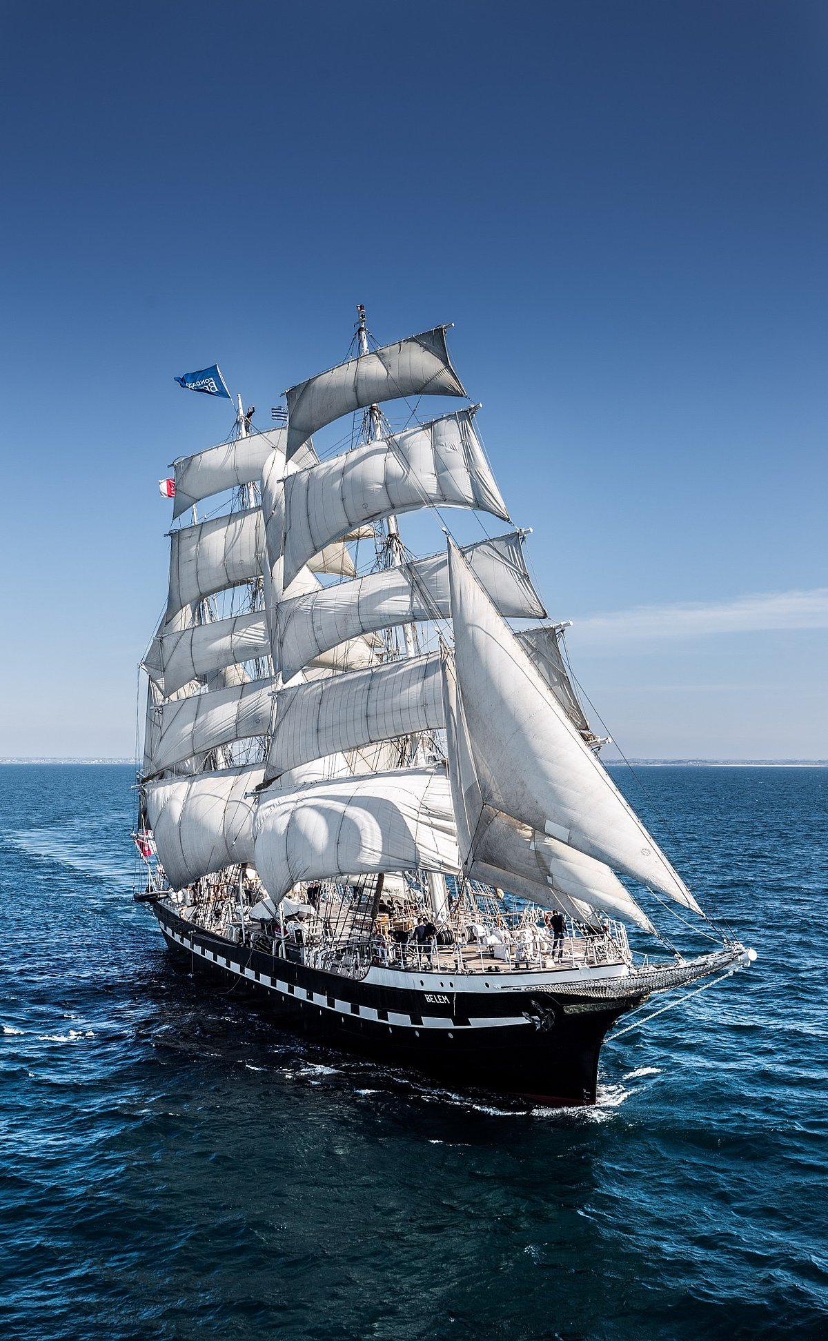 The three-masted Belem